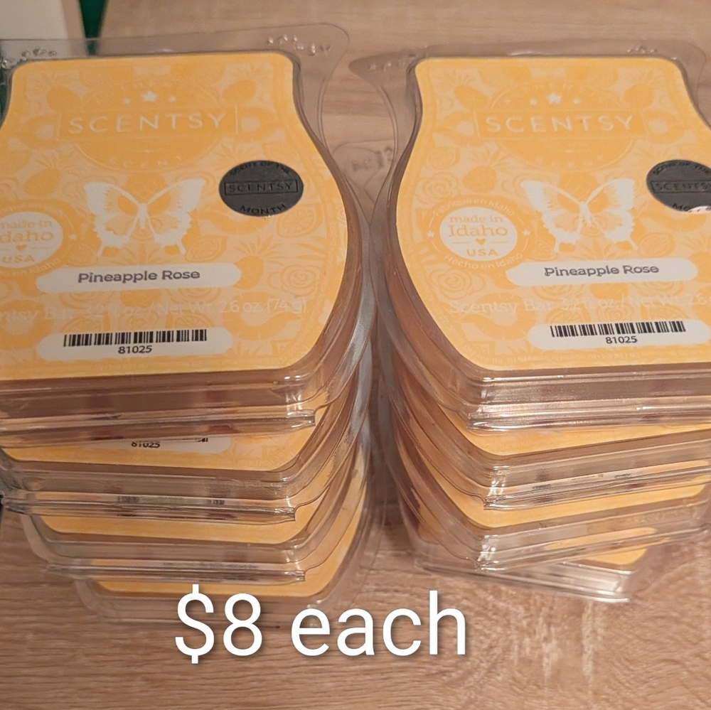Scentsy Pineapple Rose Wax Melts - Bright Yellow